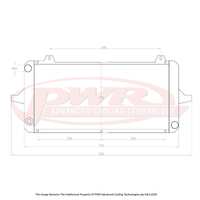 FORD Sierra Cosworth YBD Engine (1986 - 1992) 42mm Radiator