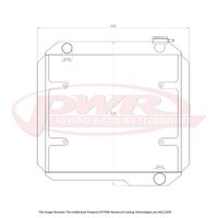 TOYOTA Landcruiser FJ40 Chev V8 (1960 - 1984) 55mm Radiator with 16" SPAL Fan mounts