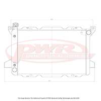 FORD F250 Cleveland V8 Engine Automatic Transmission (1985) 55mm Radiator