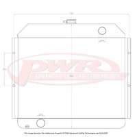 FORD F100 Cleveland V8 Engine (1976) 55mm Radiator
