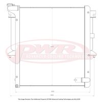 MITSUBISHI Triton ML & MN 2.5L & 3.5L Engines (2008 - 2015) 42mm Closemesh Radiator (90 Deg Lower Outlet)