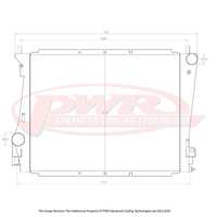 PWR 55mm Radiator (Ford Mustang GT500/Shelby V8 08-10)