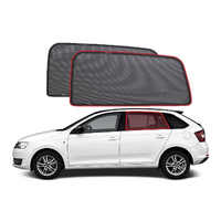 Skoda Rapid Hatchback Car Rear Window Shades (NH; 2012-2021)