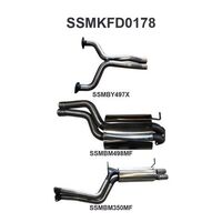 FG V8 SEDAN 2.5IN DUAL CATBACK MUFFLER/MUFFLER