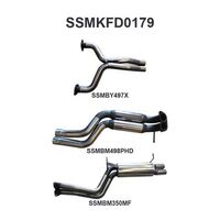 FG V8 SEDAN 2.5IN DUAL CATBACK HOTDOG/MUFFLER