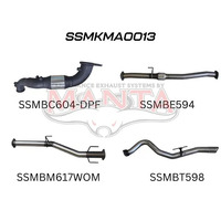 BT50 2020-ON 3.0L TURBO BACK WITH CAT & MUFFLER