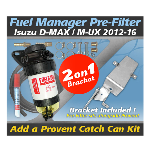 ProVent Oil Catch Can Kit for Isuzu D-MAX MU-X 4JJ1-TCX 3.0L TD 130kW 2012-16