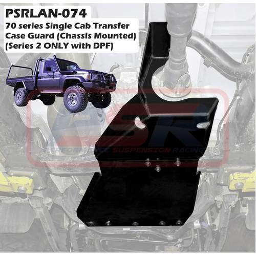 Toyota LandCruiser 70 Series Single Cab Transfer Case Guard (Chassis Mounted) (Series 2 Only with DPF)